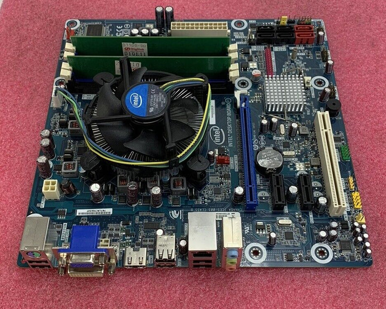 Intel DH55TC Motherboard Intel Core 2 Duo Q9800 2.66GHz 2GB RAM w/ Shield