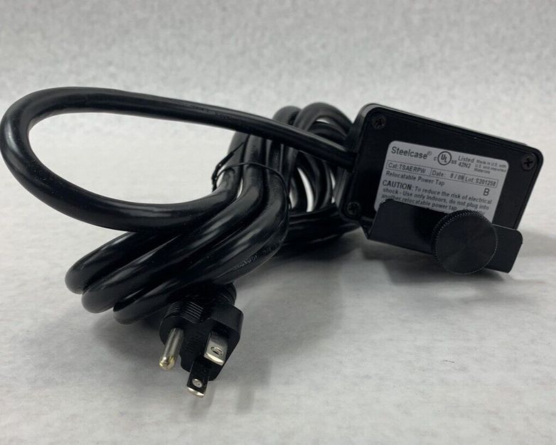 Steelcase Desk TSAERPW Relocatable Power Tap Extension Cord
