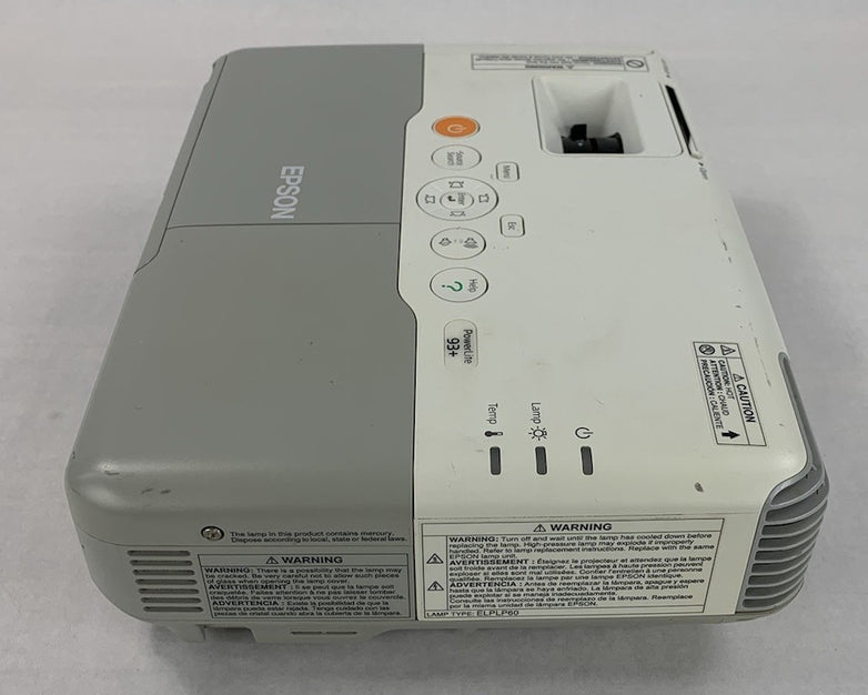 Epson H382F LCD Projector - No Lamp and No Remote - Parts and Repair