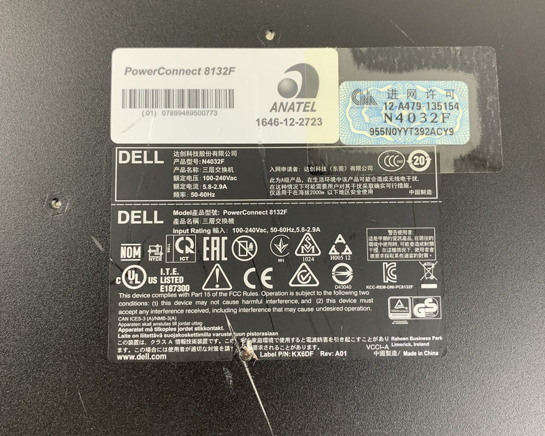 Dell N4032F Power Connect 8132F 24 Port Ethernet Switch Tested Reset