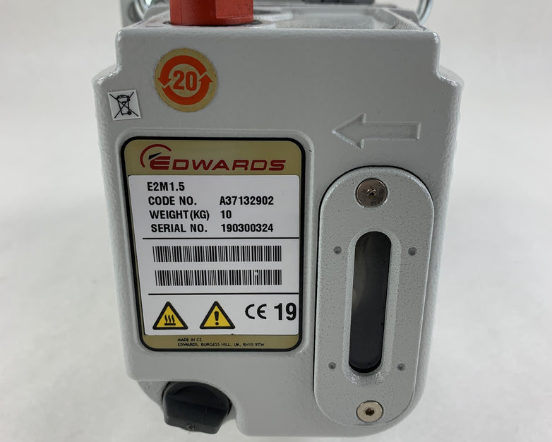 Edwards Model E2M1.5 Vacuum Pump Parts and Repair Oil Drained