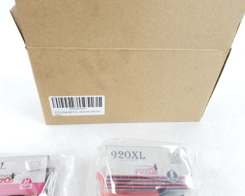 Fuzoo 2 Sets 920XL For OfficeJet 6000 6500 7000 7500 Plus 2 Black Cartridge