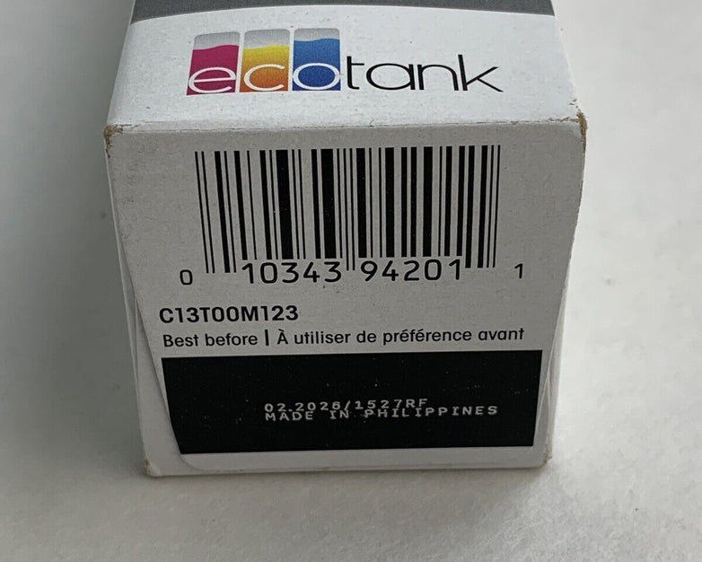 Epson 522 Ecotank T522120-S Black Ink Bottle 65mL Exp 02/2026 OEM Sealed