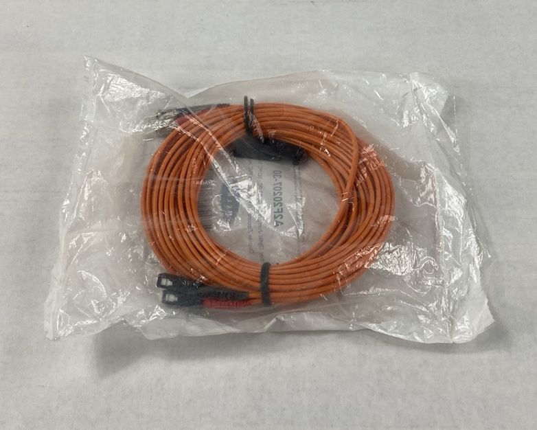 Belkin A2F20207-30 Fiber Optic Jumper Cable 30ft ST to SC Duplex Zipcord Orange