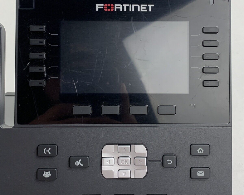 Fortinet FortiFone 480 FON-480 High end IP Phone W/ Handset and Stand Reset