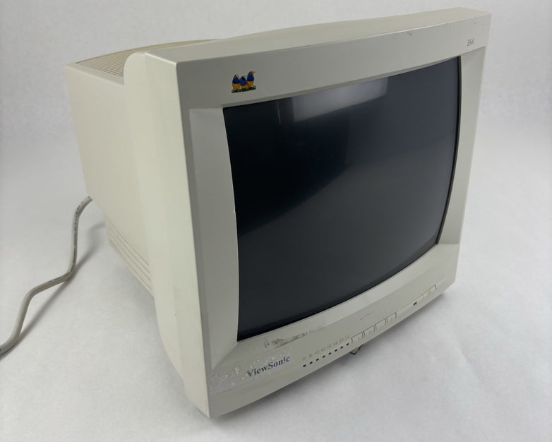 ViewSonic E641 14" VGA Color CRT Computer Monitor Dim No Stand Retro Gaming