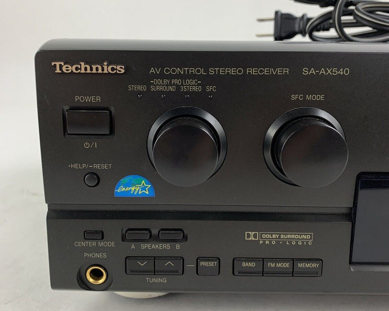Technics SA-AX540 Stereo Receiver Tested Loud Fan No Remote