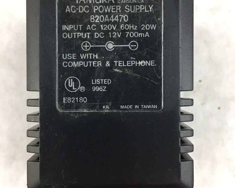 Tamura Class 2 Transformer 820A4470 IN 120V 60Hz 20W OUT 12V 700mA