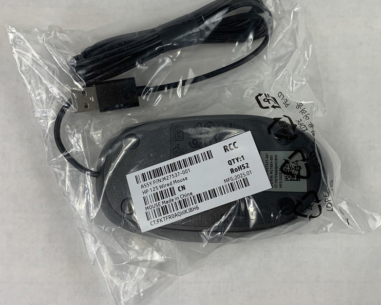 HP M27537-001 125 Wired Mouse (Lot of 5)