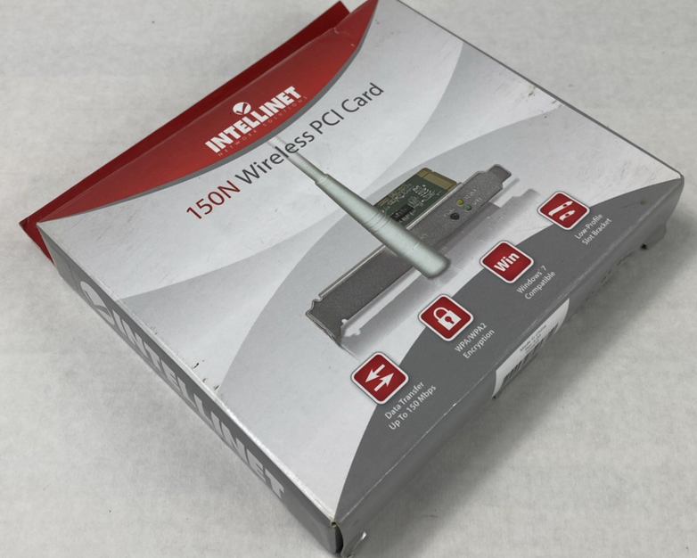 Intellinet 150N Wireless PCI Card with 3dBi Detachable Dipole Antenna