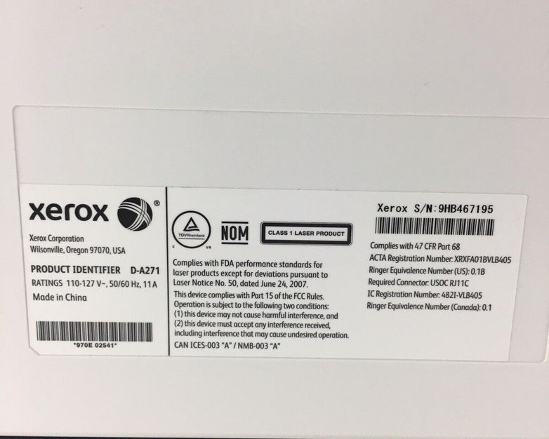Xerox VersaLink B405 (D-A271) B&W All-in-one Printer Tested Works Error 016-426