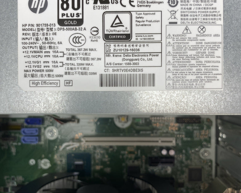 HP EliteDesk 800 G4 Tower Intel 6 Core i7-8700 3.20GHz 64GB RAM GTX 1050 No HDD