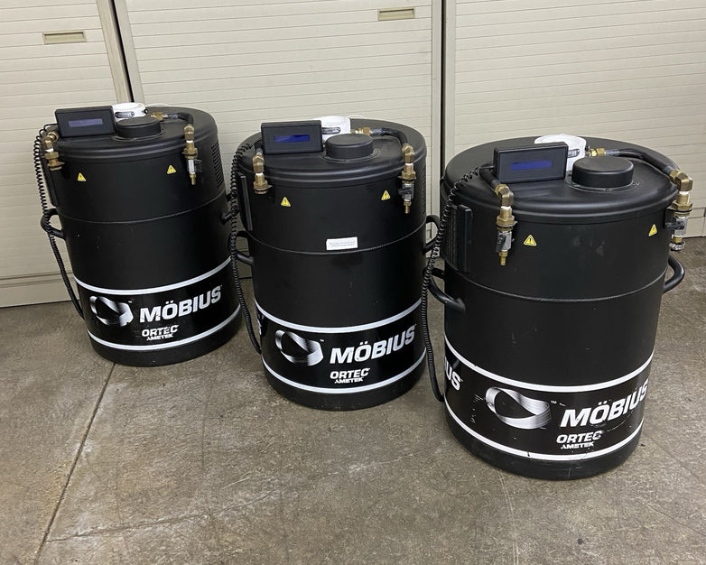 Morbius Ortec HPGe Detector Liquid Nitrogen LN2 - Parts or Repair - Lot of 3
