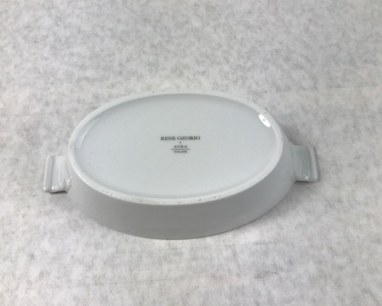 24 Piece set Steelite 6300P126 Rene Ozorio Aura 7-1/2 Oz White Oval Bowl