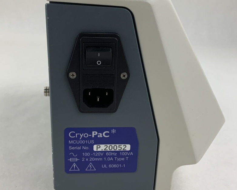 Cryo-Pac McU001US Cryo Controller 100-120V 60hz 100VA Powers On Cryo Therapy