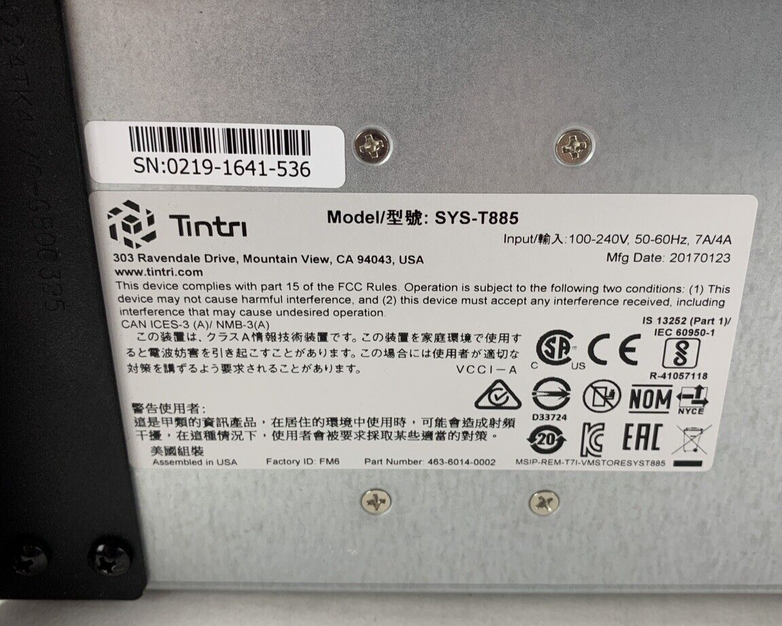 Tintri SYS-T885 24x HDD Dual Controller Blade 2x E5-2680V2 2.8 128 GB No HDD/OS