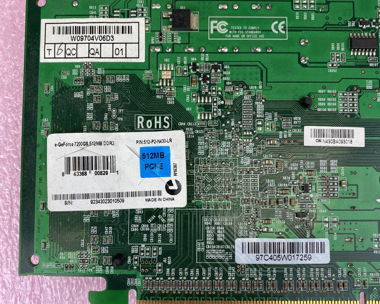 EVGA 512-P2-N430-LR GeForce 7200GS 512MB GDDR2 DirectX 9 Video Graphics Card