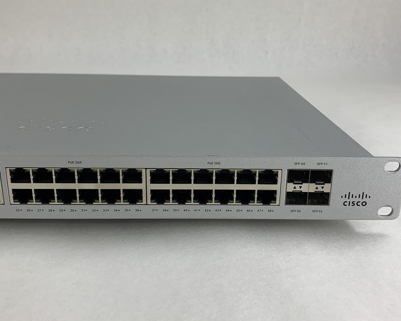 Cisco Meraki MS120-48LP-HW 48-Port PoE Managed Ethernet Switch Tested Reset
