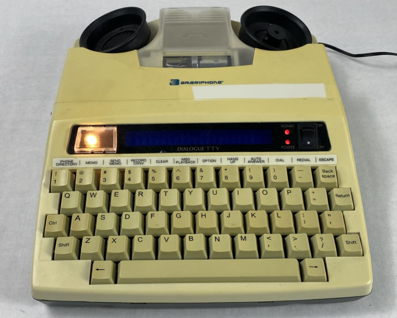 Ameriphone Dialogue TTY III Hearing Impaired Text Printer w/ AC Adapter
