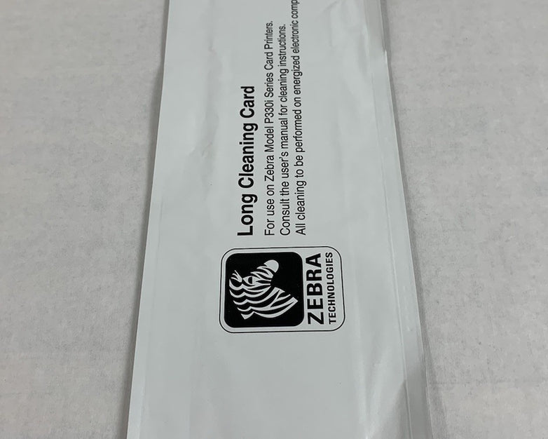 Zebra P330i Card Printer Long Cleaning Card (Lot of 20)