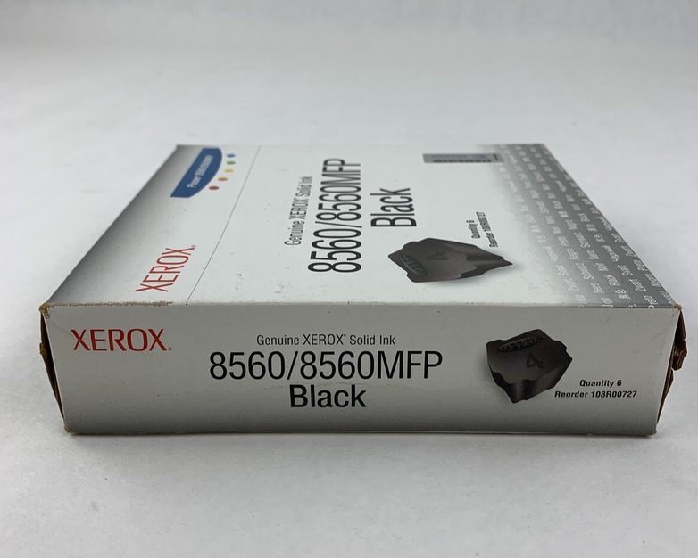 Xerox 108R00727 Solid Ink 8560/8560MFP Black Ink Cartridges New Sealed OEM Box