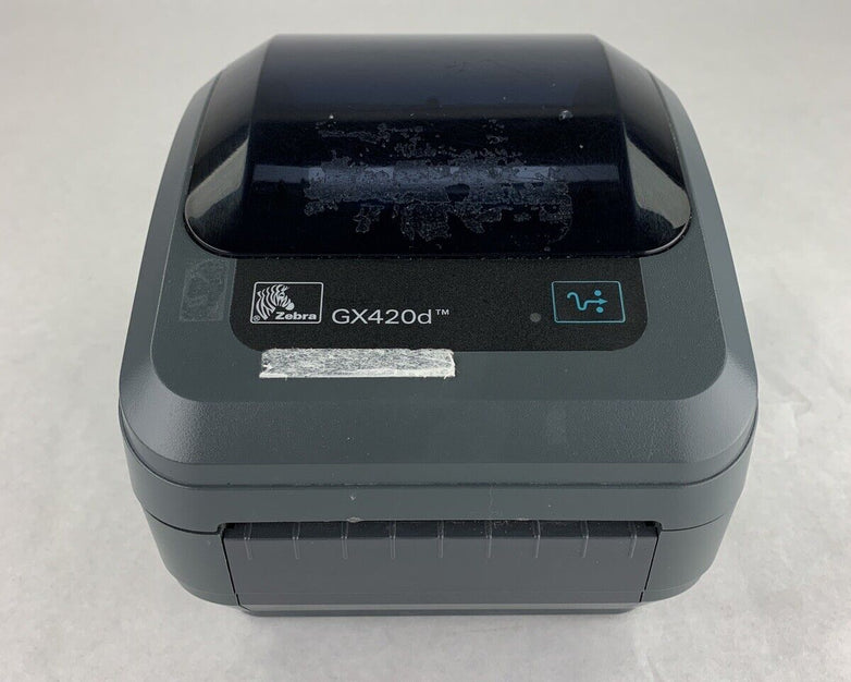 Zebra GX430t Thermal Label Printer Bad Roller For Parts and Repair No AC Adapter