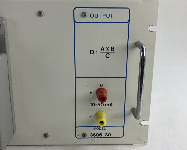 Lab-Volt 3606-30 Industrial Multiplier Divider D=AxB/C 120 VAC 60 Hz Untested
