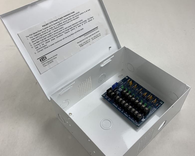 ESD PDA-EST8 CCTV Power Supply Box Untested