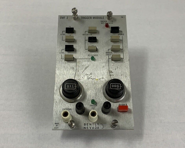 Bently Nevada DVF 2 Trigger Module TM1 Front Panel Assembly