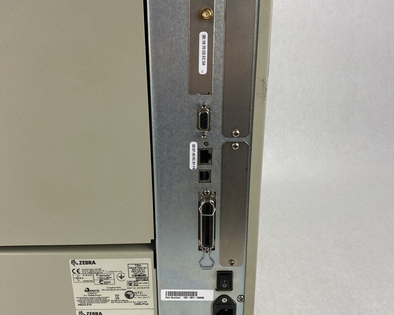 Zebra 105SL Plus Thermal Printer USB Serial Parallel Network Ports 103-8K1-00000
