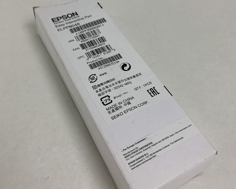 Box Opened New Epson Interactive Pen Blue BrightLink V12H667010 ELPPN04B