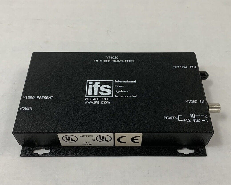 GE IFS Security FM Video Transmitter VT4020 International Fiber Systems
