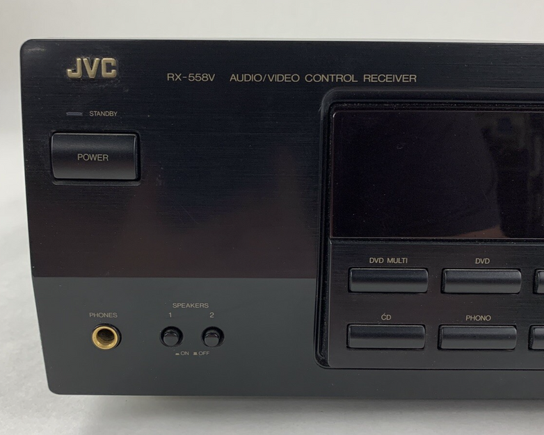 JVC RX-558V Audio Receiver Black Tested Vintage No Remote