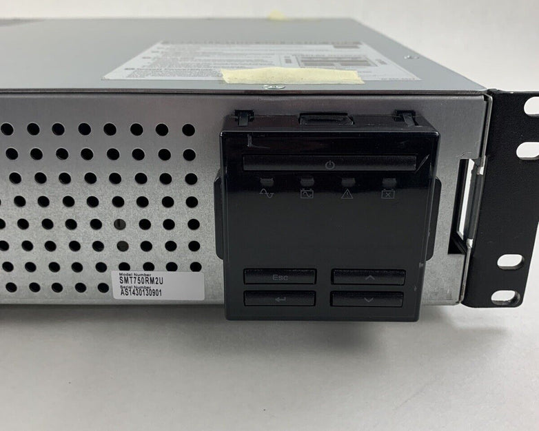 APC SMT750RM2U Smart UPS 750 Battery Backup No Battery Tested