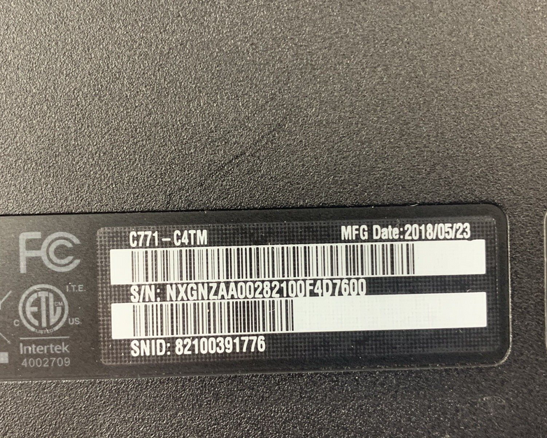 Acer C771 Series Bottom Laptop Cover N17Q6