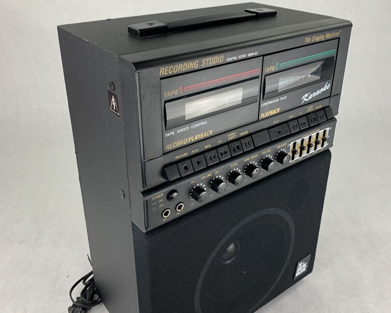 The Singing Machine SMW-43 Karaoke System For Parts and Repair Bad Tape and Mic