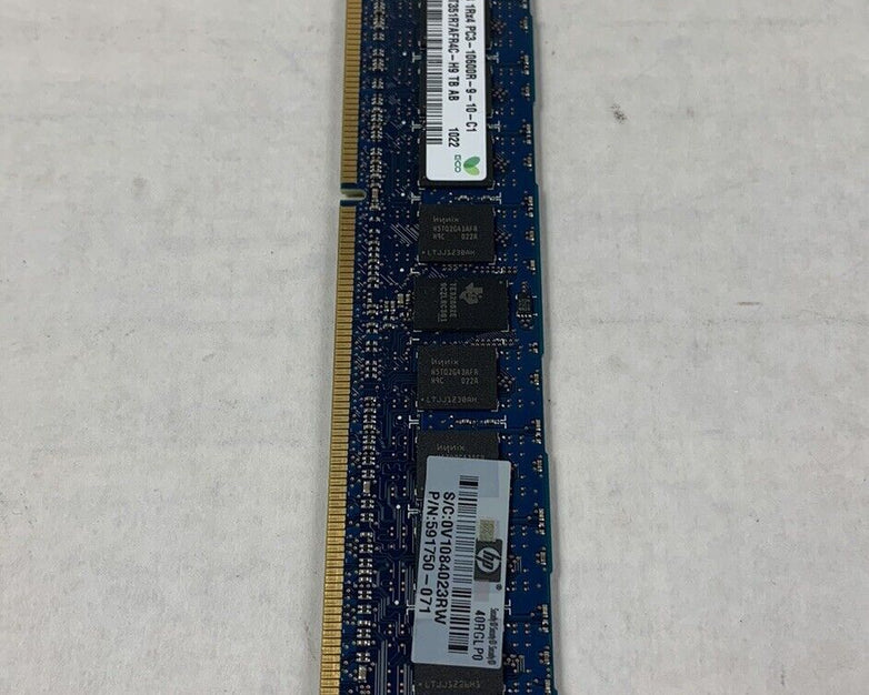 Hynix 24GB Kit 6x4GB 1Rx4 PC3-10600R-9-10-C1 HMT351R7AFR4C-H9 TB AB Server Ram