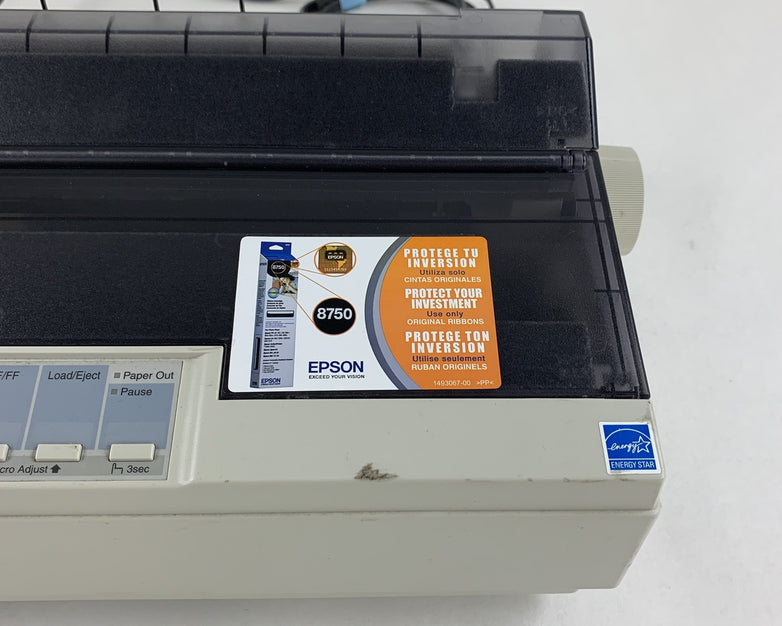 Epson LX-300+II P170B Dot Matrix 9-Pin Printer Tested No Ribbon
