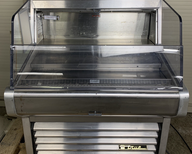 True THAC-36-HC 36" Horizontal Open Air Cooler Black 115v Tested Cools No Light