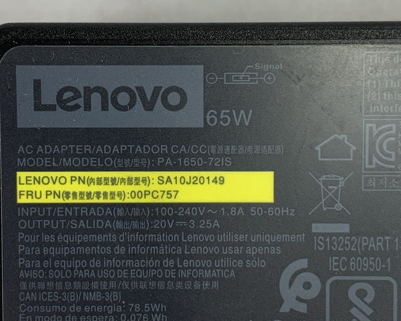 Lenovo PA-1650-72IS 65W AC Adapter (Lot of 4)