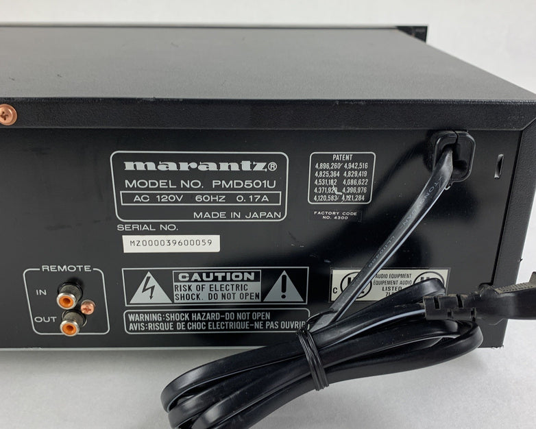 Marantz PMD501 Professional Cassette Tape Deck Player Recorder Reverse Sticks