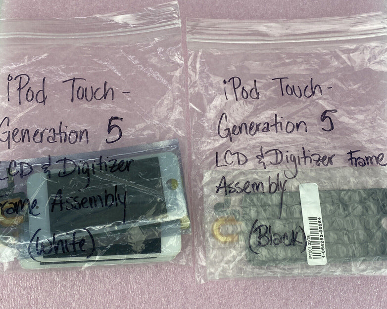 Mixed Lot of 4 Various Aftermarket iPod Touch Gen 5 Touchscreens SOLD AS IS