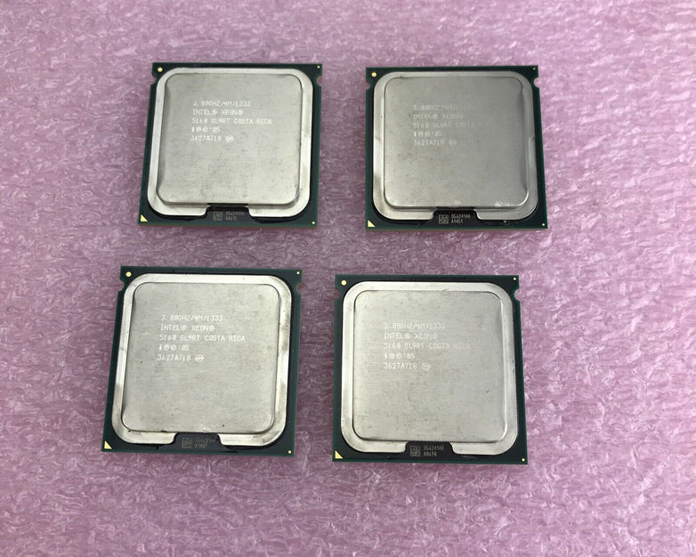 Lot of 4 Intel Xeon E5160 Dual-Core 3.0GHz SL9RT CPU Socket LGA771