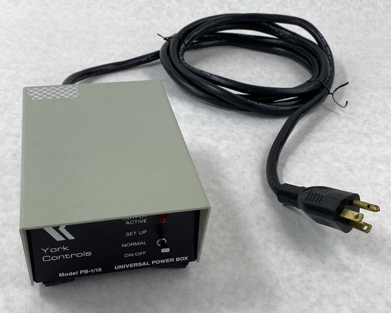 York Controls PB-1/15 Universal Power Box 120VAC 50/60 Hz 10A