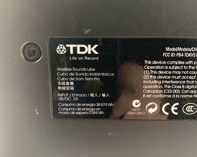 TDK TDK-V513 Wireless Bluetooth Sound Cube Speaker Tested with a Bad Aux Port