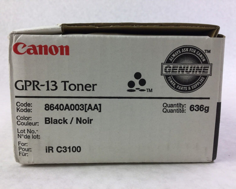 Genuine Canon GPR-13 Black iR C3100 Toner