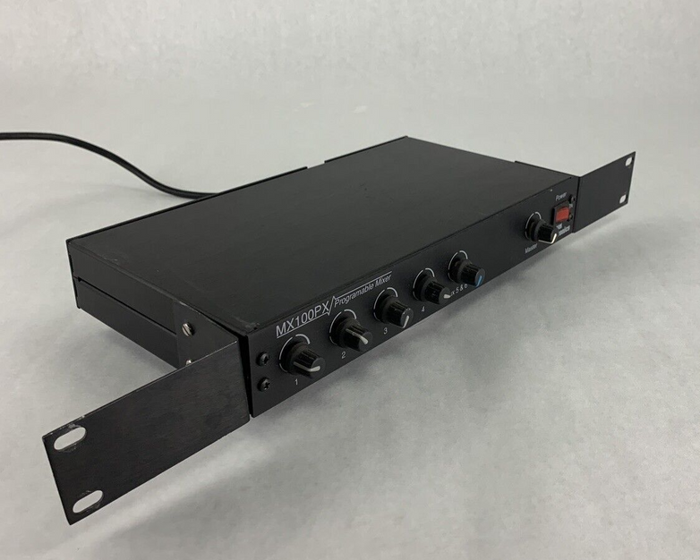 Edcor Electronic MX100PX Programable Microphone Mixer Power Tested