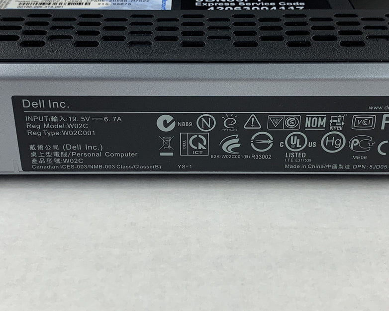 Dell Vostro 330 AIO 23" i3-380 2.53 GHz 4 GB RAM Ho HDD No OS No AC Adapter