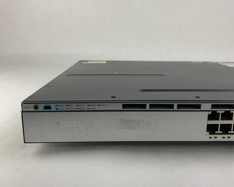 Cisco Catalyst X Series TNY-WS3750X-3560X J Network Managed Switch Tested