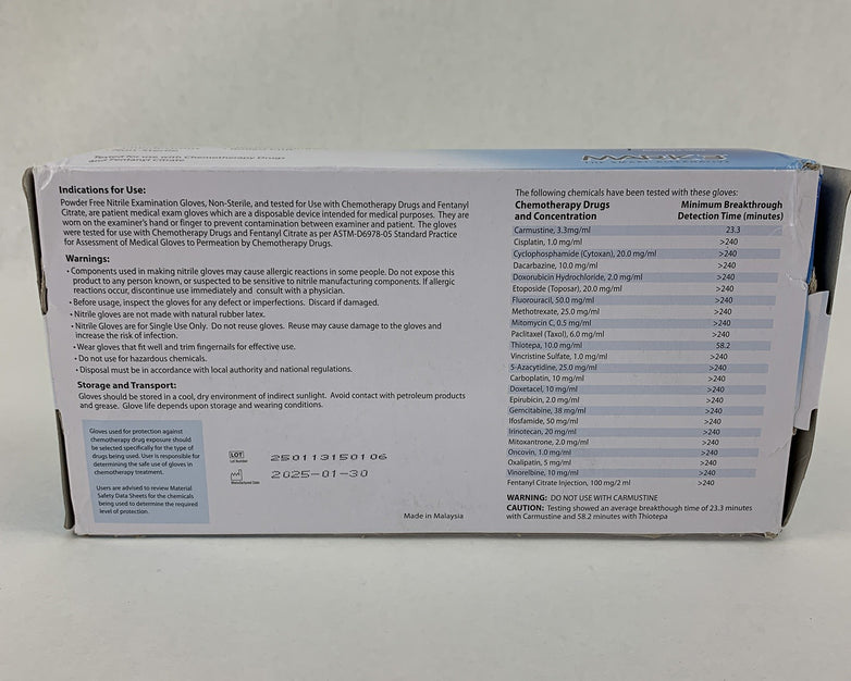 SurgiCare Plus Nitrile Exam Gloves Blue 200 Count Large MARK3 1933 New